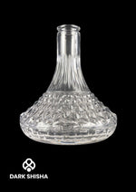 Carica immagine nella galleria Vetro di Cristallo Bianco 24 cm per Narghilè | Pezzo di Ricambio Elegante - Darkshisha