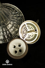 Carica immagine nella galleria Narghilè Crystalia Elektra Shisha Black/Silver | Eleganza e Prestazioni Superiori - Darkshisha