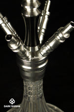 Carica immagine nella galleria Narghilè Crystalia Elektra Shisha Black/Silver | Eleganza e Prestazioni Superiori - Darkshisha