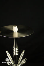 Carica immagine nella galleria Narghilè Crystalia Elektra Shisha Black/Silver | Eleganza e Prestazioni Superiori - Darkshisha