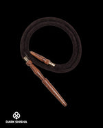 Carica immagine nella galleria Tubo Tradizionale Al Sultan 170 cm | Camoscio Bordeaux e Legno per Narghilè - Darkshisha