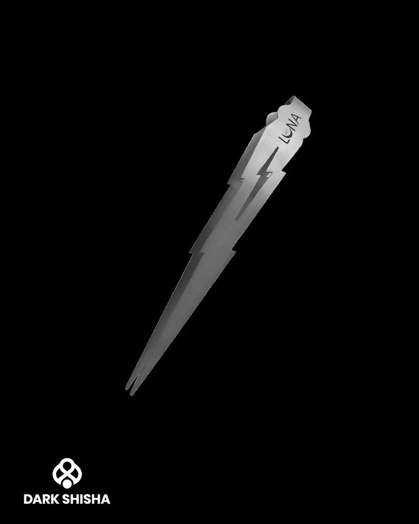 Pinza narghilè in acciaio Luna Edition 1 – colore argento, 20 cm