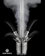 Carica immagine nella galleria Narghilè Steamulation Ultimate White Matt Metallic in acciaio inox di lusso