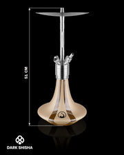 Narghilè Steamulation Ultimate Gold Matt Metallic in acciaio inox di lusso