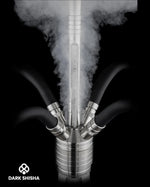 Carica immagine nella galleria Narghilè Steamulation Ultimate Silver Matt Metallic in acciaio inox di lusso