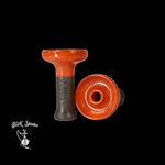 Carica immagine nella galleria Testa per narghilè phunnel in ceramica Arancione - Design resistente per una distribuzione ottimale del calore - Darkshisha