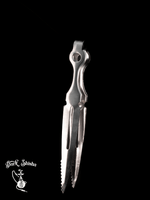 Carica immagine nella galleria Pinza per Carbone Narghilè in Acciaio Inossidabile - 23 cm | Presa Sicura - Darkshisha