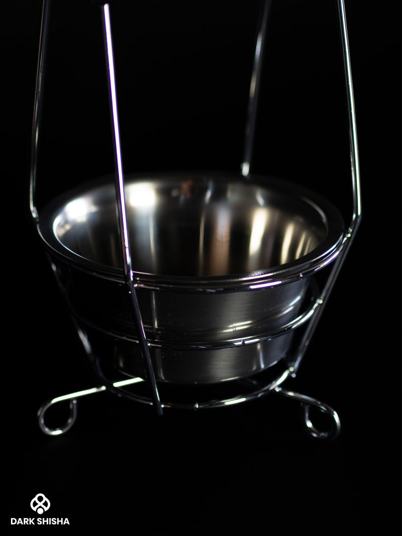 Portacarbone per Narghilè Aladin Piccolo | Acciaio Inossidabile Resistente - Darkshisha