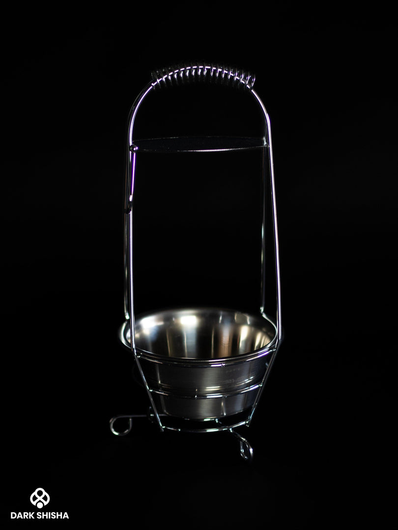 Portacarbone per Narghilè Aladin Piccolo | Acciaio Inossidabile Resistente - Darkshisha