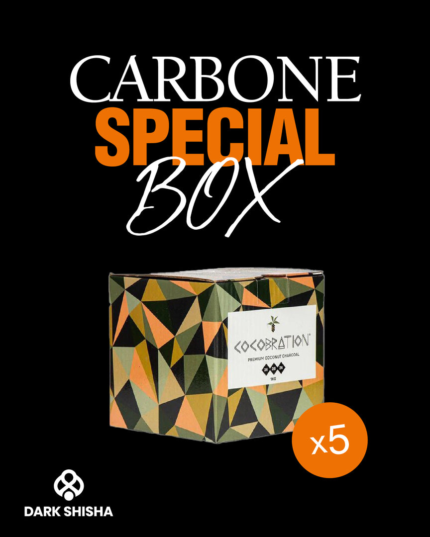 Carbone per narghilè Cocobration in cubetti di cocco naturale da 26 mm, formato da 5 kg