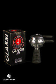 Amy Deluxe Glassi Set | Braciere in Vetro con Manico in Silicone e Smokebox Integrato - Darkshisha