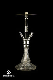 Narghilè Crystalia Elektra Shisha Black/Silver | Eleganza e Prestazioni Superiori - Darkshisha