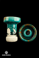 Toro - Testa In Argilla Phunnel - Blu/Arancione - Premium  da darkshisha1 - a €24.95! Acquista ora da darkshisha1