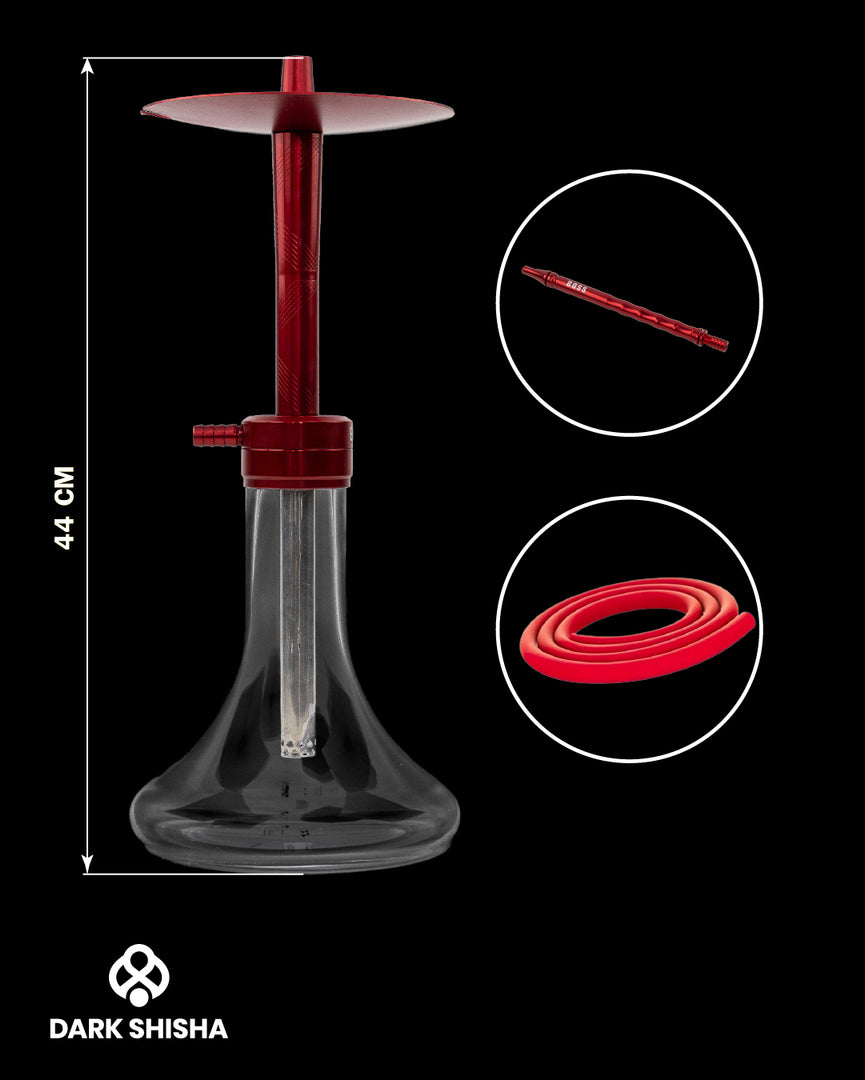 Mr. Eds E29 Boss Rosso | Narghilè in Alluminio con Blow-Off System - Darkshisha