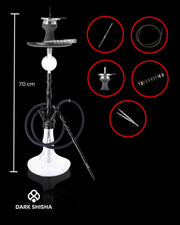 Narghilè Luna Bigima Nero | Lusso e Design Moderno per il Tuo Narghilè - Darkshisha