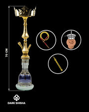 Narghilè Tradizionale Narmer 70 cm | Design Artigianale in Ottone - Darkshisha