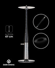 narghilè Union Hookah Argument Black in acciaio inox e legno