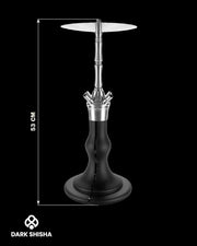 Narghilè AEON x SMOKE2U Orange 53 cm in acciaio inox con base di vetro nera