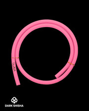 Tubo per narghilè Luna rosa da 150 cm, flessibile e universale in silicone premium, facile da pulire e durevole