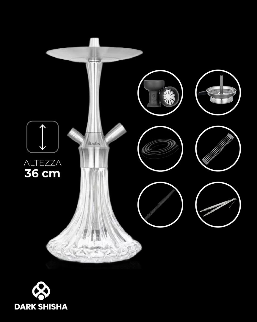 narghilè Aladin MVP A36 Clear Pattern in acciaio inox