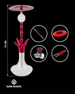 Carica immagine nella galleria Shisha completa Smoke2u Praedo 2.0 rossa. In alluminio con sistema Closed Chamber e accessori inclusi per un set moderno e funzionale.
