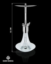 Narghilè Steamulation Ultimate White Matt Metallic in acciaio inox di lusso