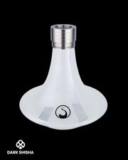Base in vetro Steamulation Ultimate white Matt Metallic per narghilè