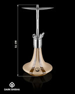 Carica immagine nella galleria Narghilè Steamulation Ultimate Gold Matt Metallic in acciaio inox di lusso
