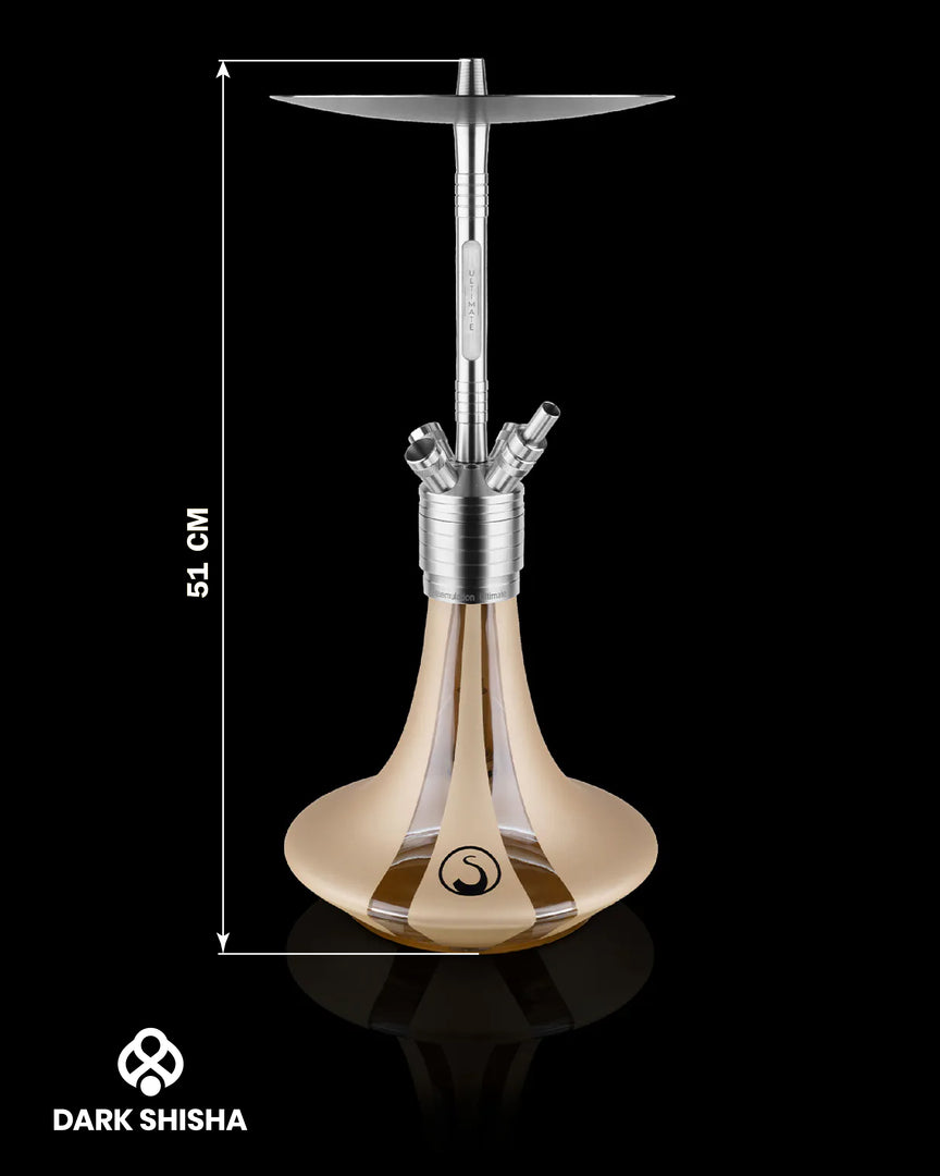 Narghilè Steamulation Ultimate Gold Matt Metallic in acciaio inox di lusso