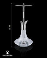 Carica immagine nella galleria Narghilè Steamulation Ultimate Silver Matt Metallic in acciaio inox di lusso
