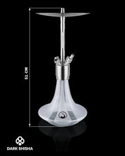 Narghilè Steamulation Ultimate Silver Matt Metallic in acciaio inox di lusso