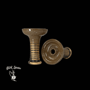 Testa per narghilè phunnel in ceramica marrone a strisce – Design classico e prestazioni eccellenti - Darkshisha