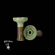 Testa per narghilè phunnel in ceramica verde - Design resistente per una distribuzione ottimale del calore - Darkshisha