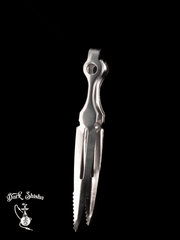 Pinza per Carbone Narghilè in Acciaio Inossidabile - 23 cm | Presa Sicura - Darkshisha