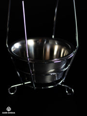 Portacarbone per Narghilè Aladin Piccolo | Acciaio Inossidabile Resistente - Darkshisha